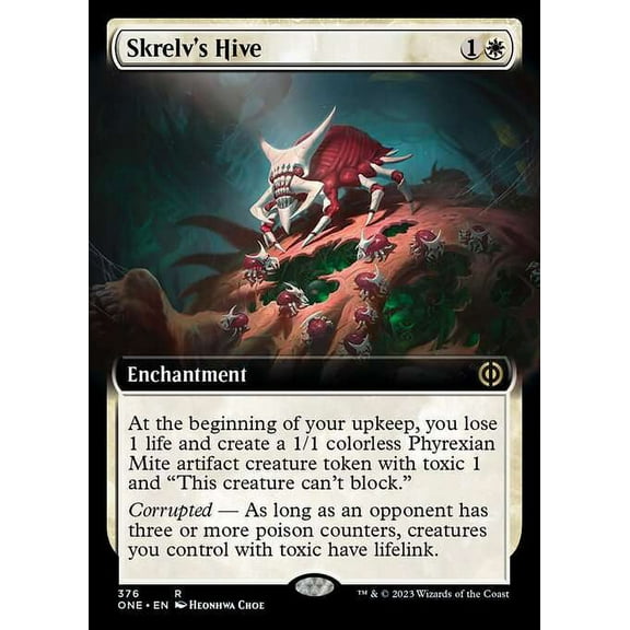 MtG Phyrexia: All Will Be One Rare Skrelv's Hive (Extended Art) #376