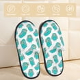 thumbnail image 2 of House Slippers for Women Men - Cute Green Owl Lightweight House Shoes Fuzzy Slippers, Soft Slip-On Cozy House Slippers for Woman Indoor Outdoor, 2 of 7
