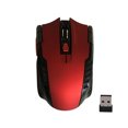 thumbnail image 1 of Ergonomic 6 Keys 1600DPI 2.4GHz Wireless Gaming Mouse USB Receiver for PC Laptop - Red, 1 of 5