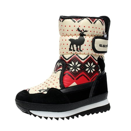 

Ki-8Jcud Long Winter Boots For Women Knee High Lined Frosty Warm Slip Boot Womens Snow Boots Frost Warm Waterproof Boots Fashion Plus Velvet Thickening Snow Shoes Warm Thick Warm Leather Boots Women