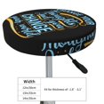 thumbnail image 4 of Round Bar Stool Seat Covers, Not All Those Who Wander Are Lost 2 Elastic Round Chair Cover Stool Seat Slipcover Bar Stool Cushions Round Pad for 12-14 inch, 4 of 7