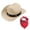 Khaki, variant on Moxufan Western Cowboy Dog Costume Hat Scarf Set Breathable Adjustable Buckle Comfortable to Wear Stylish Funny Dog Costumes for Small Medium Large Dogs Pets,Khaki