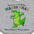 thumbnail image 4 of Inktastic There's No Party Like Mardi Gras-alligator Boys or Girls Baby Bib, 4 of 4