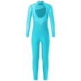 thumbnail image 2 of renvena Combinaison de Patinage pour Filles, Manches Longues, Bleu Lac 14, 2 of 7