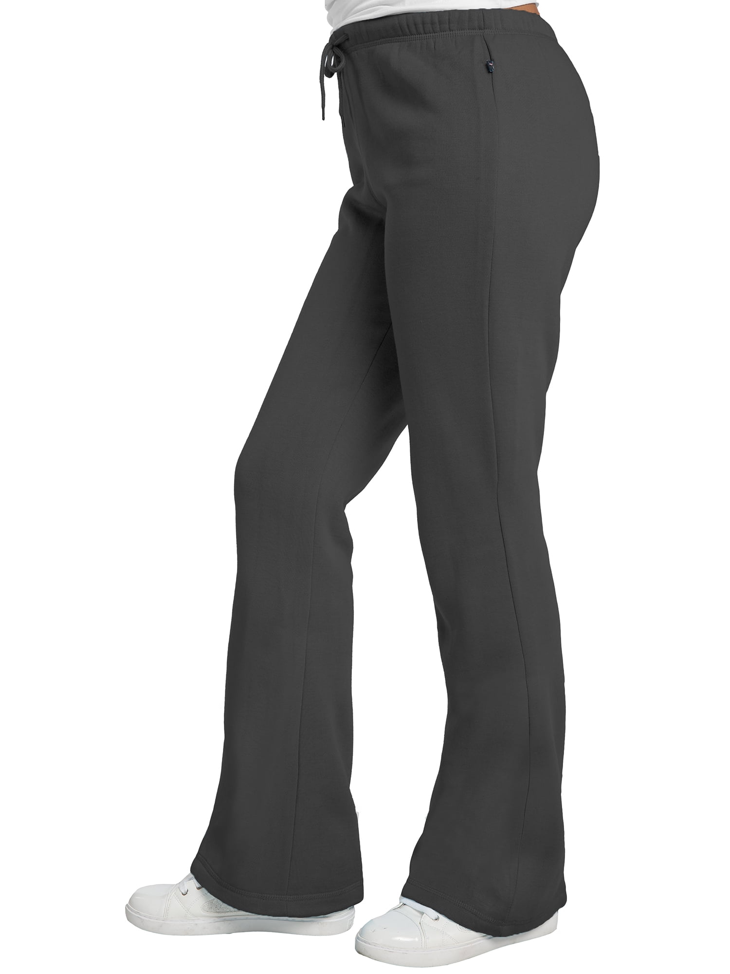 Sweet Vibes Women's Fleece Sweatpants Drawstring waist Flare Bottom Pants - Walmart.com