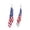 Red 9, variant on Win s Way Patriotic 250th Anniversary Earrings American Flag Teardrop Dangle Earrings 4th of July Red White Blue Earrings Lightweight Leather Independence Day Celebration Jewelry