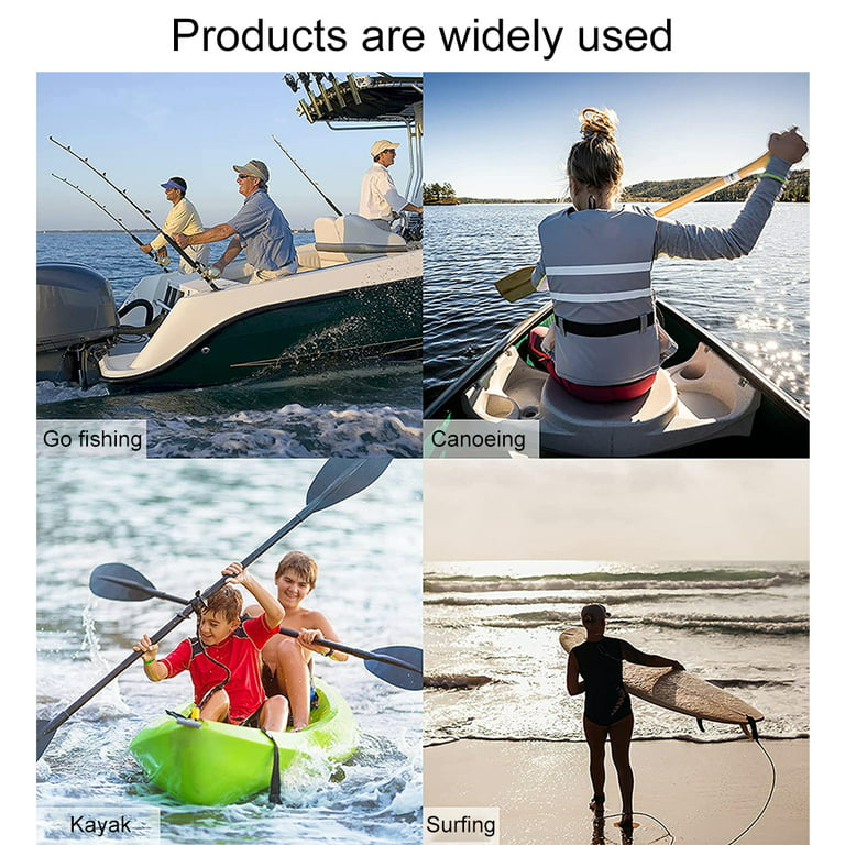 Elastic Canoe Paddle Leash Adjustable Paddle Strap Stretchable
