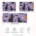 thumbnail image 2 of Yayeee Pillowcase Standard Size Set of 2 Satin Wrinkle Resistant Pillow Case, Halloween Cats, 2 of 7