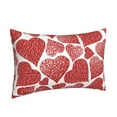 thumbnail image 2 of Balery Hearts Bedding Queen Pillow Cases - Envelope Closure - Soft Brushed Microfiber Fabric - Shrinkage and Fade Resistant Pillow Cases-16"x24", 2 of 9