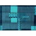 thumbnail image 1 of Ahgly Company Indoor Rectangle Abstract Light Blue Modern Area Rugs, 3' x 5', 1 of 4