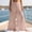 Pink, variant on Qiggri Women Solid Cotton Linen Elastic High Waist Tiered Ruffle Pleated Wide Leg Pants Flowy Beach Vacation Casual Trousers L