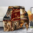thumbnail image 2 of Ireezec Custom Photo Blanket Personalized Fleece Throw with Pictures for Family Christmas Gifts Warm Soft Bedding Decor for Couples Adults Home Use, 2 of 9