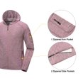 thumbnail image 3 of Men's Running Sport Track Hooded Jacket Full Zip Workout Athletic Fitness Jackets for Training Dark Red Heather L, 3 of 7