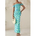 thumbnail image 4 of Vestido largo PRETTYGARDEN ajustado fruncido para mujer, verano 2025, 4 of 9