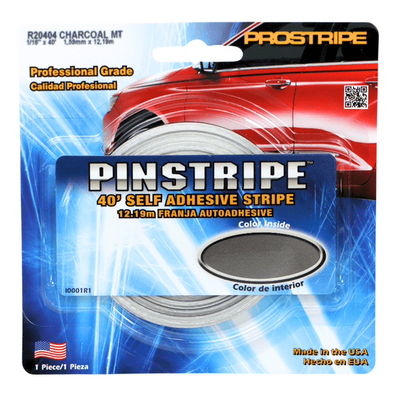 Sharpline Prostripe Pinstriping Tape [Single Stripe]: 1/16 in. x 40 ft. (Charcoal Metallic)