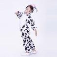 thumbnail image 2 of Disfraz de vaca para juego de rol, disfraz de animal para fiesta, mascarada, actuación en el escenario, disfraz de cosplay, ropa de juego de simulación para niños (talla M), 2 of 5