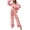 #01-Pink, variant on Sleepwear Sets Women Pajama Sets Notch Collar Button Down Long Sleeve 2 Piece Cute Feather Valentine's Day Heart Print Nightwear Set with Pocket Feather Pants Party Pjs Pink L