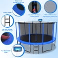 thumbnail image 3 of Cochan 15FT Trampoline with Enclosure for Adults and Kids, Outdoor Heavy Duty Trampoline with Water Sprinkler and Lights, Kids Trampoline with Basketball Hoop, Birthday Gift, 1500LBS Weight Capacity, 3 of 7