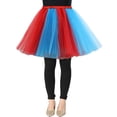 thumbnail image 1 of Et Jupe à Carreaux Tout-Petit Femmes Jupe Crayon à Boutons Plissée Tennis Sombre Asymétrique à Volants Mini Femmes Plissée Mini Tutu Fluide en Maille pour Femme pour Performance Décontractée Jeu Rouge P, 1 of 6