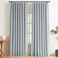thumbnail image 1 of Cortinas Vision Home Pinch de lino plisado totalmente opaco, 240 x 240 cm, 1 of 9