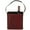 Red 4 Bottle Solid Rectangle 9" x 9" x 9", variant on DecMode 9" x 9" Red Leather 4 Bottles Wine Holder with Carrying Handle, 1-Piece