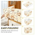 thumbnail image 4 of Ryvnso Cute Happy Bear Large Lidded Foldable Storage Baskets Cubes Boxes Lids Bin for Home, 4 of 7
