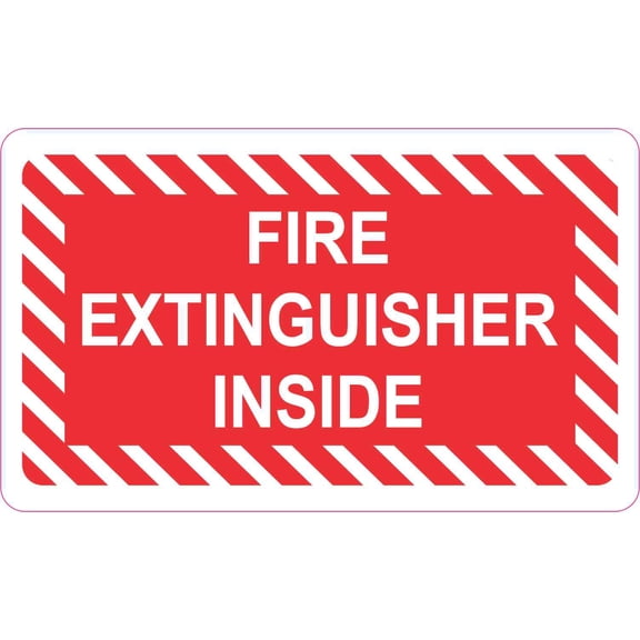 5in x 3in Fire Extinguisher Inside Magnet