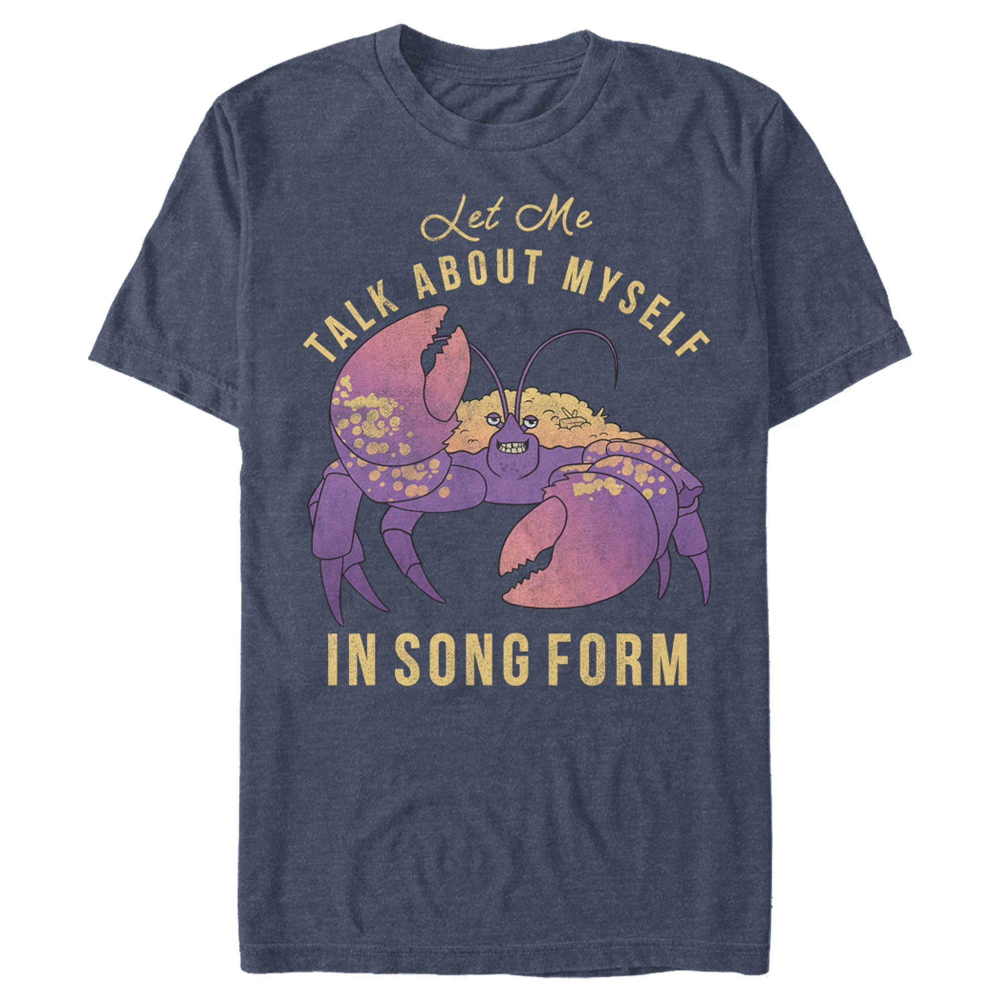 Moana Men S Moana Tamatoa Song Form Graphic Tee Navy Blue Heather Large Walmart Com Walmart Com Moana Men S Moana Tamatoa Song Form Graphic Tee Navy Blue Heather Large Walmart Com Walmart Com
