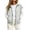 Gray, variant on Women's Fall Cap Sleeve Sweatshirt Lightweight Collared Full Zip Loungewear Jacket Loose Casual Solid Color Cardigan Coat with Pockets S