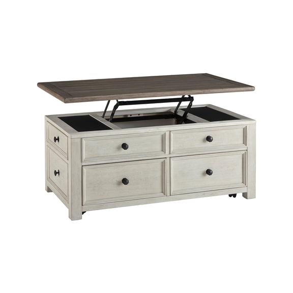 Signature Design by Ashley Bolanburg 4 Drawer Coffee Table with Lift Top, Two-tone Brown