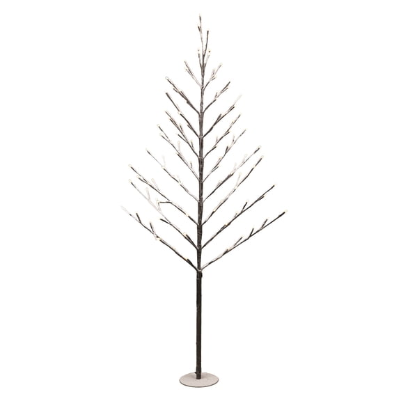 Melrose Pre-lit Frosted Twig Christmas Tree - 3' - Warm White LED Lights