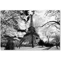 Trademark Fine Art "Eiffel Tower" Canvas Art by Philippe Hugonnard