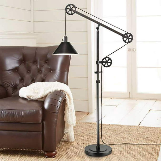 Pulley Floor Lamp With 7 Watt Led Bulb, Adjustable Arc Floor Lamp Costco