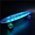 thumbnail image 3 of Shengyu 22 Inches Four-wheel Mini Skateboard LED Flashing Skateboard Retro Skateboard No.2, 3 of 6