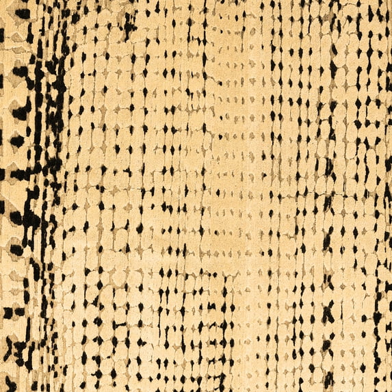 Ahgly Company Indoor Square Solid Brown Modern Area Rugs, 8' Square