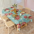 thumbnail image 5 of Pioneer Flower Floral Print Pattern Rectangle Tablecloth 60"x120",Waterproof Polyester Rectangle Table Cloth, Wipeable Spillproof Polyester Tablecloth for Dining, Camping, Indoor and Outdoor, 5 of 6