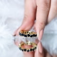 thumbnail image 6 of Rosec Jewels Natural Black Onyx Heart Eternity Ring for Women (AAA Quality) Hypoallergenic Ring - Ready to Gift for Valentines, 14K Yellow Gold, US 4.00, 6 of 9