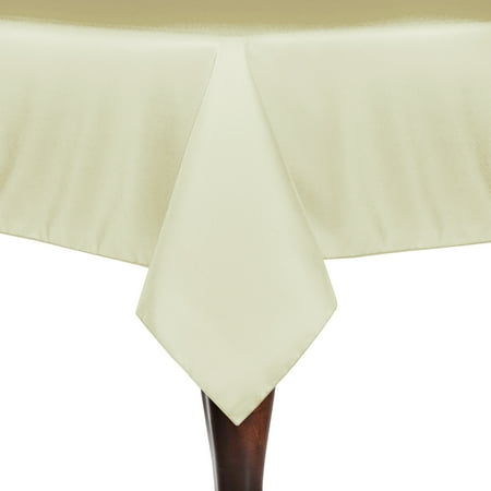 

Ultimate Textile (10 Pack) 52 x 72-Inch Rectangular Polyester Linen Tablecloth - for Wedding Restaurant or Banquet use Tan Beige