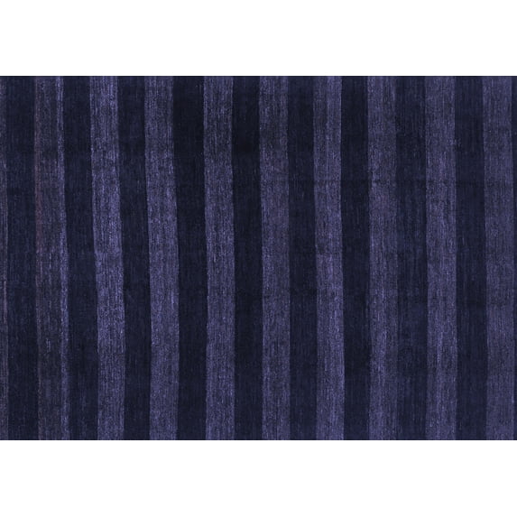 Ahgly Company Indoor Rectangle Abstract Blue Modern Area Rugs, 6' x 9'
