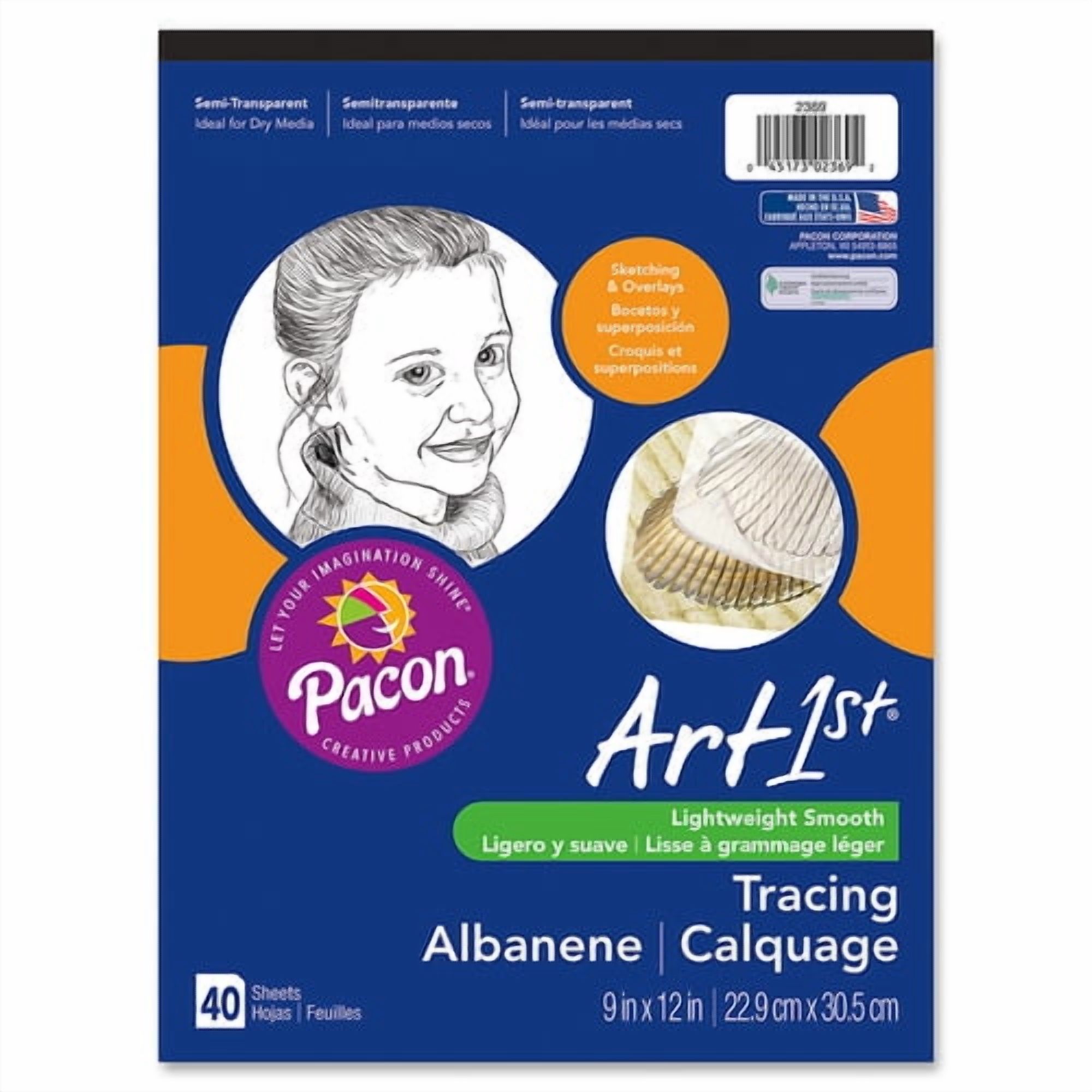 Pacon PAC2369-6 Pacon Tracing Pads, 9 x 12 in. - 6 Each