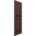 thumbnail image 3 of Ekena Millwork 12"W x 55"H Mid-America Vinyl, Standard Size Williamsburg Double Panel Shutters, w/Installation Shutter-Lok's & Matching Screws (Per Pair), 009 - Federal Brown, 3 of 7