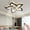 Black, variant on PETGLE Low Profile Ceiling Fan with Lights,110v Modern Dimmable Flower Shape, Remote Control/app Control,Timing 6 Gear Speeds Fan Ceiling Lamp.