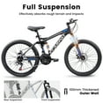 thumbnail image 3 of 24 26 inch Full Suspension Mountain Bike for Men Women MTB Bicycle, 21-Speed with Gear Indicator, Carbon Steel Frame, Mechanical Disc Brakes, 3 of 7