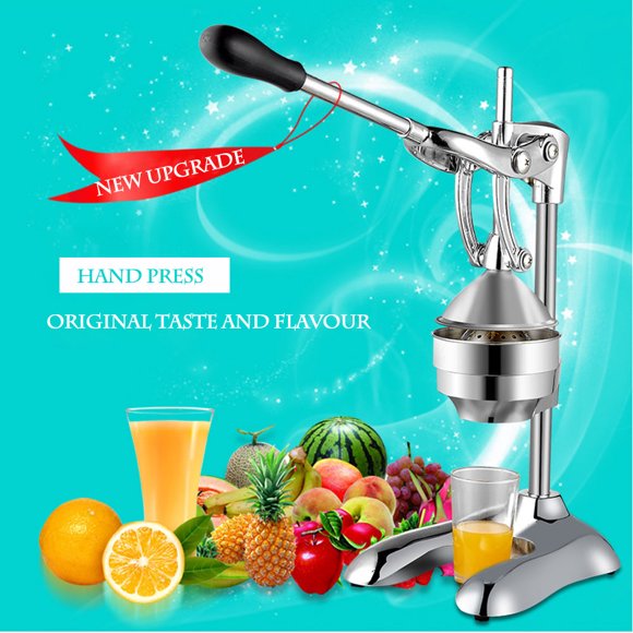 INTBUYING Stainless Steel Manual Press Citrus Fruit Juicer Squeezer Commercial Orange Fruit Press Machine