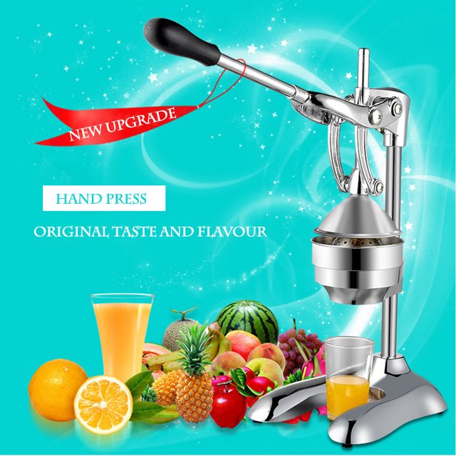 INTBUYING Stainless Steel Manual Press Citrus Fruit Juicer Squeezer Commercial Orange Fruit Press Machine