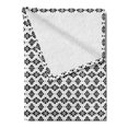 thumbnail image 2 of Tribal Soft Flannel Fleece Throw Blanket, Monochrome Arrangement with Aztec Motif Native Folk Culture Vintage Pattern, Cozy Plush for Indoor and Outdoor Use, 70" x 90", Black and White, by Ambesonne, 2 of 5