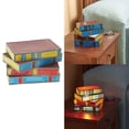 thumbnail image 2 of Apooke Iluminación de Lámpara de Libros Apilada de Vidrio Teñido Contemporáneo para Su Espacio, 2 of 5