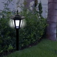 thumbnail image 3 of Alpine Corporation Solar Black 3-Function LED Light - Stake, Wall Light or Hanging, 30 Inch Tall, 3 of 14