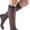 Charcoal, variant on mediven sheer & soft for Women, 20-30 mmHg Calf High Closed Toe Compression Stockings, Charcoal, V-Standard