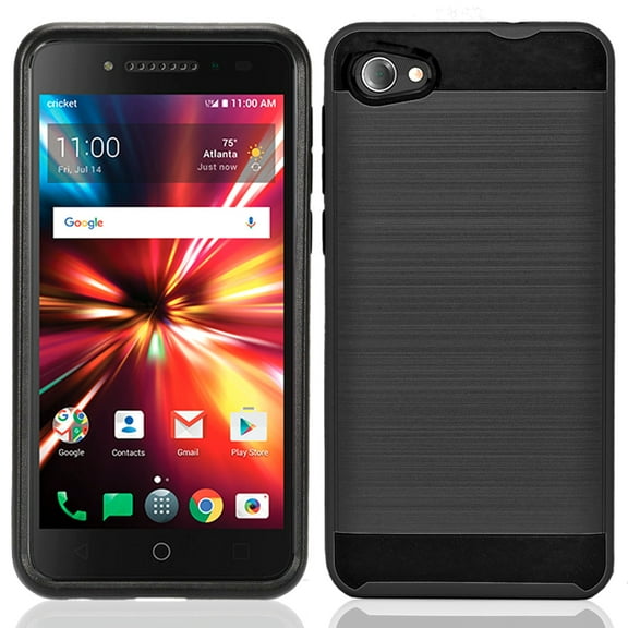 Alcatel PulseMix / A50 / A5 / 5085 Hybrid Metal Brushed Shockproof Tough Case Cover
